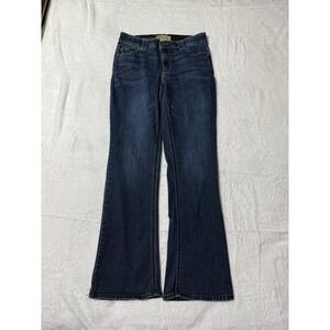 Democracy Jeans Womens 8 Blue Bootcut Mid Rise Dark Wash 29x30